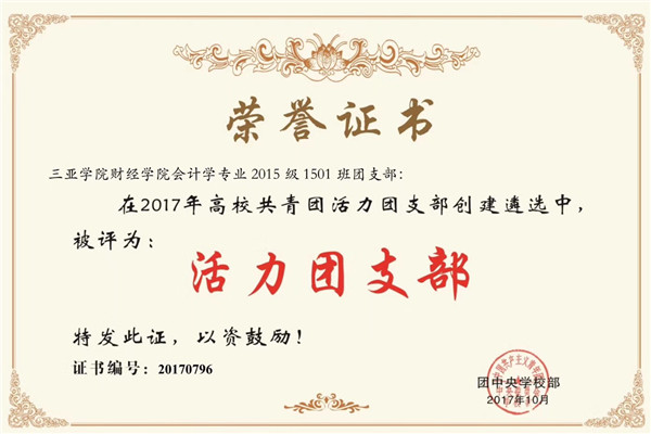 我校财经学院会计学专业1501班团支部获评2017年全国高校“活力团支部”.jpg